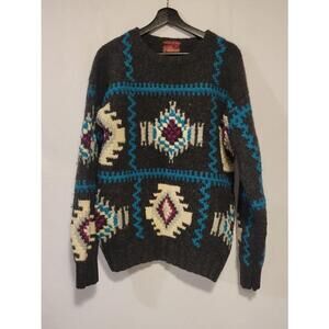 Arbor Way 100% Shetland Wool Hand Knitted Sweater